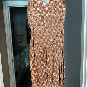 Brown and tan sundress